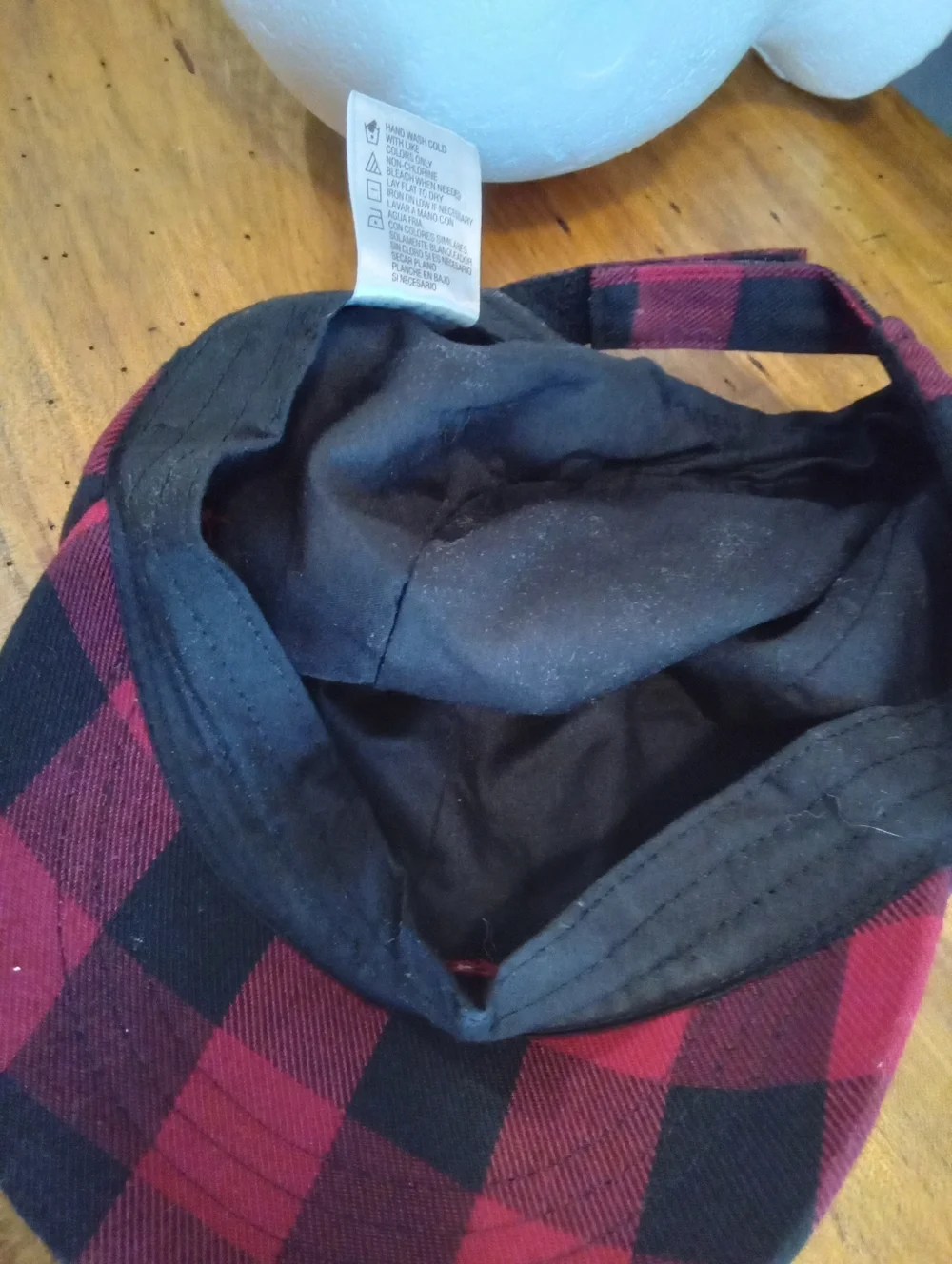 Red and Black Buffalo Plaid Cadet Cap